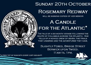 Rosemary Redway - A Candle for the Atlantic - Berwick Literary Festival