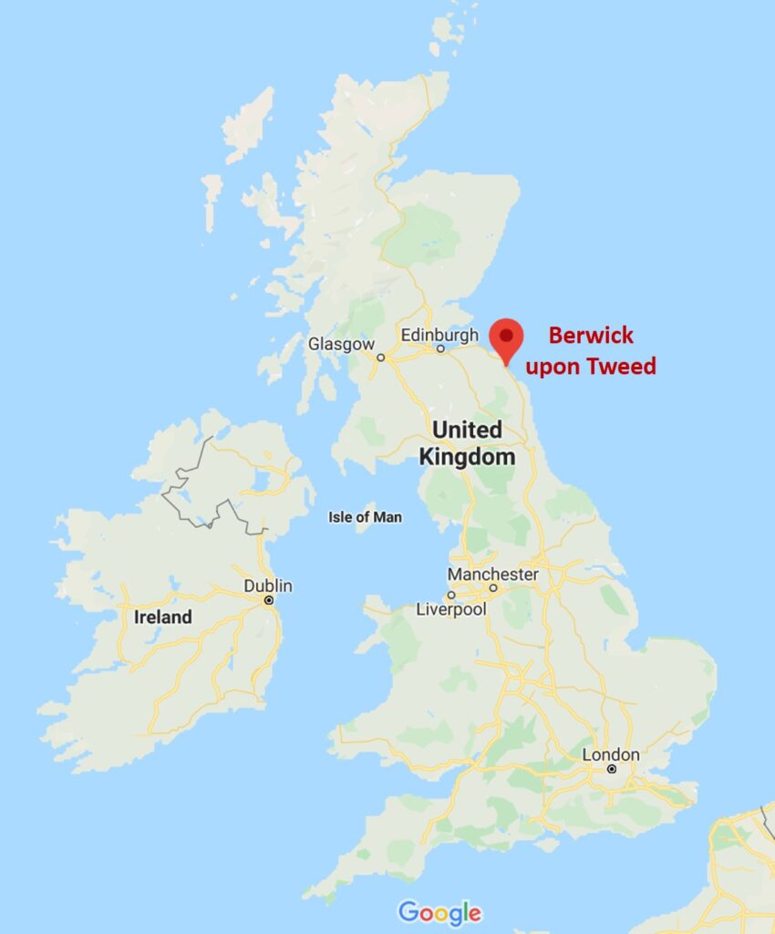 Berwick location map